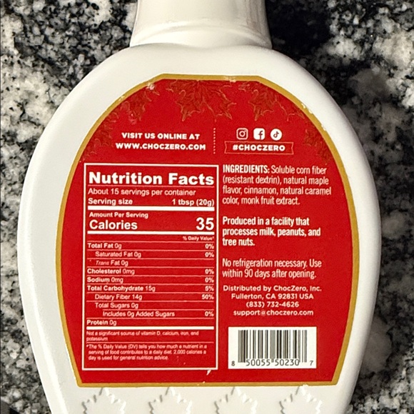 Cinnamon Maple Syrup - White - Picture 2 of 4